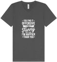 Load image into Gallery viewer, You Find It Offensive Unisex V-Neck Shirt