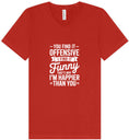 Load image into Gallery viewer, You Find It Offensive Unisex V-Neck Shirt