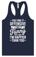 Load image into Gallery viewer, You Find It Offensive Women's Racerback Tank