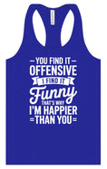 Load image into Gallery viewer, You Find It Offensive Women's Racerback Tank