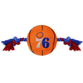 Load image into Gallery viewer, Philadelphia 76ers - Nylon Basketball Rope Dog Toy - NBA Pet Fan Collection
