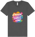 Load image into Gallery viewer, Cruisin' with My Girls Unisex V-Neck Shirt