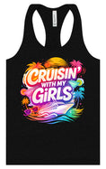 Load image into Gallery viewer, Cruisin' with My Girls Women's Racerback Tank