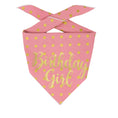 Load image into Gallery viewer, Birthday Girl Dog Birthday | Birthday Dog Bandana | Pink Happy Birthday Bandana | - GOLD FOIL - Southlake Paws