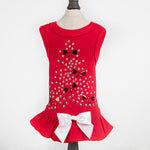 Holiday Sparkle Dog Dress Red