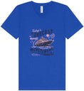 Load image into Gallery viewer, Cruising with a Chance of Drinking Unisex V-Neck Shirt