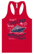 Load image into Gallery viewer, Cruising with a Chance of Drinking Women's Racerback Tank