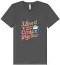 Load image into Gallery viewer, Tie Dye Cruisin' Together Unisex V-Neck Shirt
