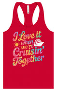 Load image into Gallery viewer, Tie Dye Cruisin' Together Women's Racerback Tank