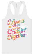 Load image into Gallery viewer, Tie Dye Cruisin' Together Women's Racerback Tank