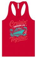 Load image into Gallery viewer, Cruisin' Through Life Together Women's Racerback Tank