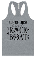 Load image into Gallery viewer, Just Here to Rock the Boat Women's Racerback Tank