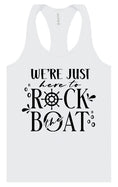 Load image into Gallery viewer, Just Here to Rock the Boat Women's Racerback Tank
