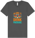 Load image into Gallery viewer, Blame it on the Drink Package Unisex V-Neck Shirt
