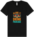 Load image into Gallery viewer, Blame it on the Drink Package Unisex V-Neck Shirt
