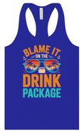 Load image into Gallery viewer, Blame it on the Drink Package Women's Racerback Tank