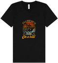 Load image into Gallery viewer, Drink on a Boat Unisex V-Neck Shirt