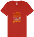 Load image into Gallery viewer, Drink on a Boat Unisex V-Neck Shirt