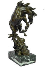 Large Art Deco Hot Cast Collectible Arabian Racing Horse Bronze Sculpture Figure