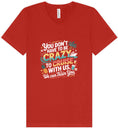Load image into Gallery viewer, You Don't Have to Be Crazy to Cruise Unisex V-Neck Shirt