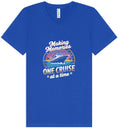 Load image into Gallery viewer, Making Memories, One Cruise at a Time Unisex V-Neck Shirt
