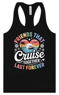 Load image into Gallery viewer, Friends That Cruise Together Women's Racerback Tank