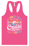 Load image into Gallery viewer, Friends That Cruise Together Women's Racerback Tank