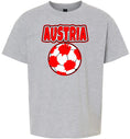 Load image into Gallery viewer, Austria Soccer Children's Gildan Soft Shirt