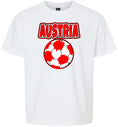 Load image into Gallery viewer, Austria Soccer Children's Gildan Soft Shirt