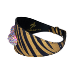 Glam Black & Gold Zebra