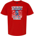 Load image into Gallery viewer, USA 250th Birthday Children's Gildan Soft Shirt