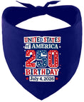 Load image into Gallery viewer, USA 250th Birthday Pet Bandana