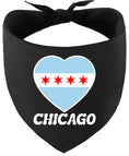 Load image into Gallery viewer, Chicago Heart Flag Pet Bandana