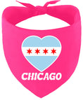 Load image into Gallery viewer, Chicago Heart Flag Pet Bandana