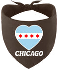 Load image into Gallery viewer, Chicago Heart Flag Pet Bandana