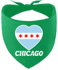 Load image into Gallery viewer, Chicago Heart Flag Pet Bandana