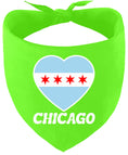 Load image into Gallery viewer, Chicago Heart Flag Pet Bandana