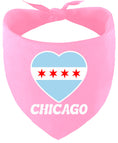 Load image into Gallery viewer, Chicago Heart Flag Pet Bandana