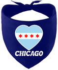 Load image into Gallery viewer, Chicago Heart Flag Pet Bandana