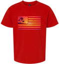 Load image into Gallery viewer, Beach American Flag Children's Gildan Soft Shirt