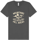 Load image into Gallery viewer, Mountains are Hill Areas Unisex V-Neck Shirt