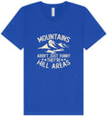 Load image into Gallery viewer, Mountains are Hill Areas Unisex V-Neck Shirt