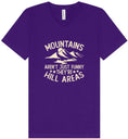 Load image into Gallery viewer, Mountains are Hill Areas Unisex V-Neck Shirt