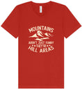 Load image into Gallery viewer, Mountains are Hill Areas Unisex V-Neck Shirt