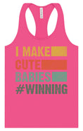 Load image into Gallery viewer, I Make Cute Babies Women's Racerback Tank