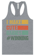 Load image into Gallery viewer, I Make Cute Babies Women's Racerback Tank