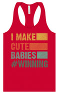 Load image into Gallery viewer, I Make Cute Babies Women's Racerback Tank