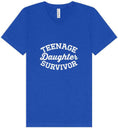 Load image into Gallery viewer, Teenage Daughter Survivor Unisex V-Neck Shirt