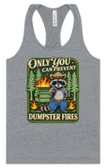 Load image into Gallery viewer, Prevent Dumpster Fires Women's Racerback Tank