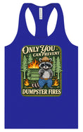 Load image into Gallery viewer, Prevent Dumpster Fires Women's Racerback Tank